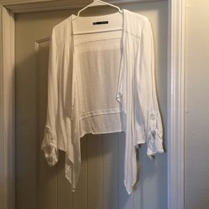 White cardigan